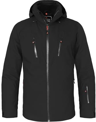 Bergson RESO 2 | Herren Skijacke - Normal-/Kurz-/Langgrößen, wasserdicht (20.000 mm) & verschweißte Nähte, Winddicht & atmungsaktiv (20.000 g/m²), Unterarm-Ventilation, warm wattiert (120g/80g), elas