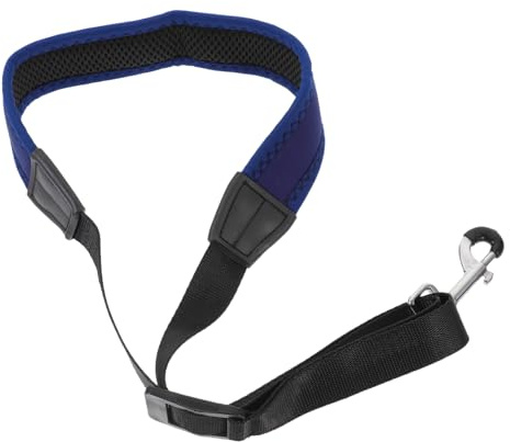 Vaguelly Nackengurt mit Saxophon Metall und Nylon Verstellbarer aus im Komfortabler Passform Blauen Design für Tenorsaxophon Musiker