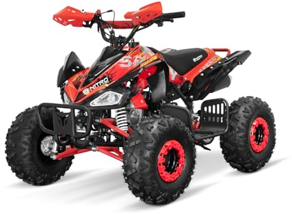 NITRO MOTORS 125cc midi Kinder Quad Speedy GS S7-A Sport, Farbe:Rot