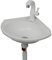 Lavabo Esquinero de Pared Triangular con Grifo,Fregadero de Cocina Plástico Lavamanos para Baño Pequeño Lavabo de Esquina para Balcón Lavabo Monocubeta