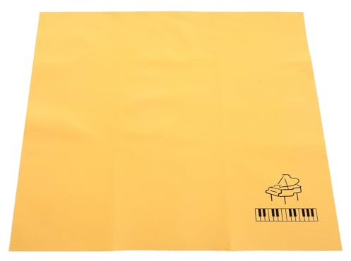 Abaodam Gelbes Klavier Reinigungstuch Professionelles aus Weichem Lint mit Hoher Absorption und Staubentfernung für Individuelle Instrumentenpflege im Klassenzimmer der Wartung