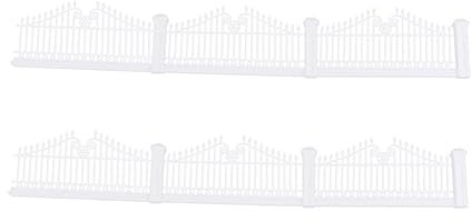 TOBBOMEY 1m Recinzione Giardino Mini in Plastica Decorativa Per Cortili Giardini Hotel Tavoli Di Sabbia Pratica e Resistente