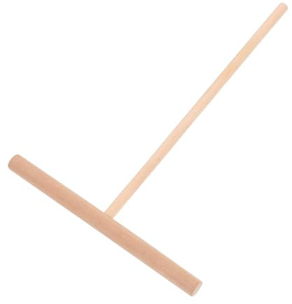 Spalmatore per Crepe in Legno, Utensile T per Pasta Beige