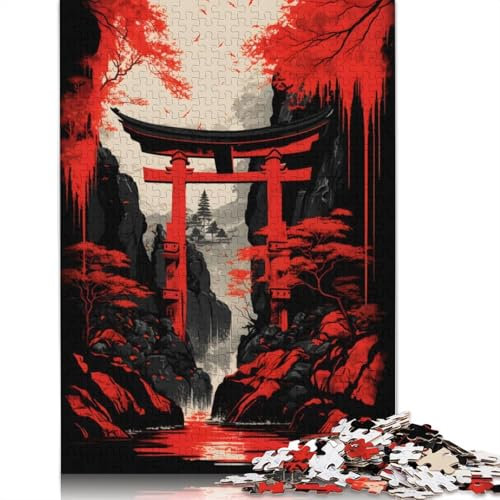 Torii Gate 2 Puzzles 1000 Teile Schwer Puzzle Spielzeug Pädagogisches Spiel Impossible Herausforderungsspielzeug Für Erwachsene Und Kinder in Bewährter 1000pcs (38x26cm)