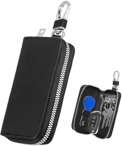 Faraday-Tasche für Autoschlüssel, Kunstleder, mit Faraday-Tasche, Signalblockiertasche für schlüssellosen Zugang, Signalschutz und stilvolle Aufbewahrung, Sicherheitsschutz, Anti-Hacking-Hülle