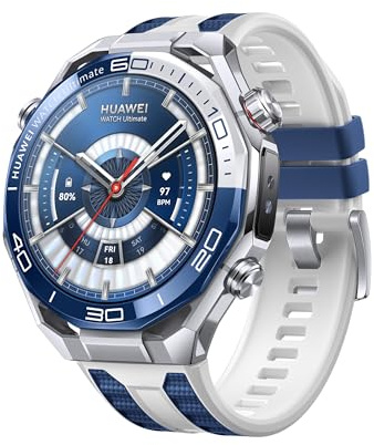 HUAWEI Watch Ultimate 2 Smartwatch, Sportuhr mit GPS, 20 ATM, Blau | Health Insights, Schlafgesundheit, Sonarbasierte Unterwasserkommunikation, eSIM-Mobilfunkanrufe ohne Smartphone