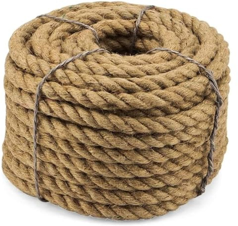 Juteseil, 12 mm Dickes Jute-Hanfseil, 10/20/30/40/50 m, Juteschnur, Manilla-Seil for Garten, Dorf, DIY, Kunsthandwerk, Dekoration(12MM 10M)