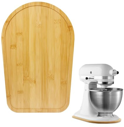 hocadon Tappetino Scorrevole in bambù Vassoio Scorrevole per Miscelatore Compatibile con Accessori Kitchen 4,5-5 Quart Utensili da Cucina Per Mixer Kitchenaid Di Utensili da Caffè