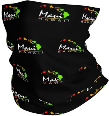 Maui, Hawaii-öar unisex halsslang andas loop halsduk mjuk bandana för utomhus jogging skidåkning vinter