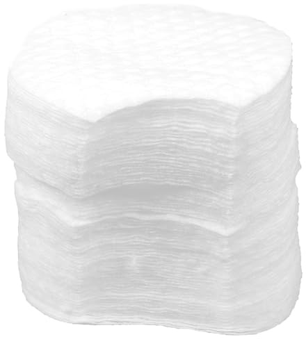 Veemoon Make Up Entferner Baumwolle Halbrunde Pads 900 Stück ohne Chemische Zusätze für Sanfte Peeling und Gründliche Reinigung bei Öliger Haut