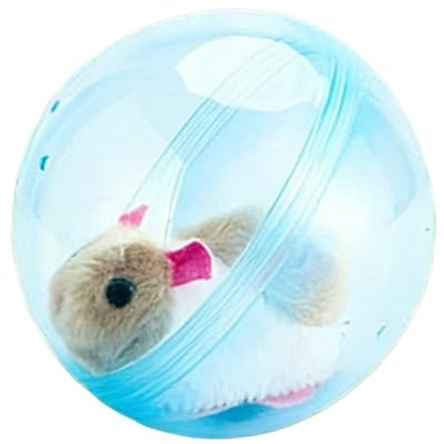 Xmccvt Juguetes de Peluche Interactivos | Hámster de Simulación Eléctrica - Mascota Eléctrica Realista | para Perro, Gato, Conejo, Niña, Niño, Casa, Sala de Juegos, Jardín de Infancia y