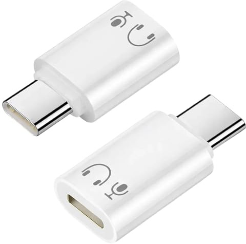 Yupaluz 2Pcs Lightnin-g To Usb C Adapter Audio Male To Female,For Iphone Headphone Adapter Dongle Compatible With Iphone 15/16 Series/Ipad/Macbook & Type-C Audio Devices