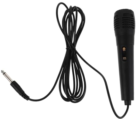 MAJORMENCH Microfono Dinamico Cablato 6.35mm per Amplificatore con Struttura Stabile in Metallo e Plastico per Performance Live e Eventi Sul Palco