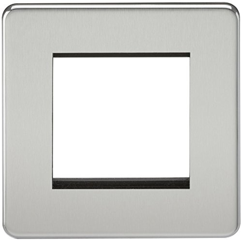 Knightsbridge SF2GPC Placa Frontal Modular 2G sin Tornillos, Cromo Pulido