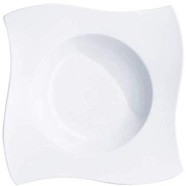 Villeroy & Boch NewWave Pastateller, Porzellan, Weiß, 31.5 x 31.5 x 11.5 cm, 4 Einheiten