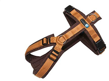 anny-x Brustgeschirr Fun braun Bernstein - Gr. XL