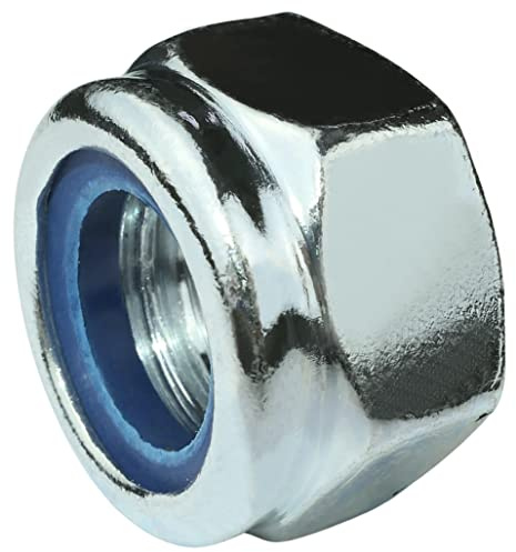 AERZETIX C58266 Satz von 5 Sicherungsmuttern sechskant M20 selbstsichernde mit nylonring