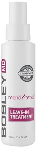 BosleyMD MendXtend Leave-In Treatment – Volumizing Spray to Promote Hair Growth & Prevent Breakage – Strengthening & Thickening Formula with Saw Palmetto – 100ml / 3.4 Fl Oz