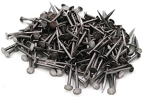 Design61 200x Feingeschnittene Kammzwecken Stahl Nägel 2,0 x 20 mm extra spitz blank