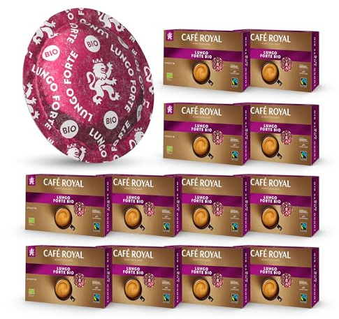 Café en Dosettes - Café Royal Pro | 12 x 50 - Compatibles avec les Machines à café Nespresso®* Professional - Saveur Lungo Forte BIO