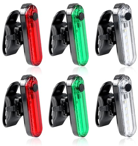 Vegena 6 Stück Navigationslichter Für Boote, Boots Navigationslichter, Boots-Navigationslichter Boots Buglichter 4 Arten Blinkmodus Led Bootslichter Wasserdichte Signalleuchte Für Marine Boot Yacht