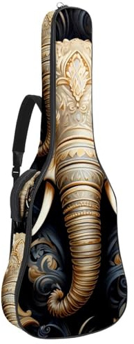 Tasche für Akustikgitarre, groß, schöne Gitarrenkoffer, passend für 101,6 cm / 104,4 cm / 106,7 cm, wasserdichte Gitarrentasche mit Schwamm-Schutzschicht, mehrere Taschen, Gitarren-Rucksack, bunter
