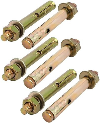 Expansionsbultar,Ankarbultar,M8x80mm Förzinkad hylsa eller Expansionsbult Brons Tone 6st