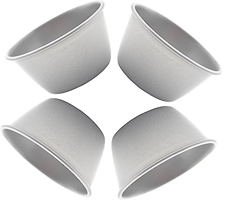 PRETYZOOM 4pcs Household Pudding Cups Mold Baking Souffle Cups Muffin Pan Ramekins Baking Tools