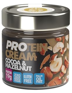 Donna Sikelia Crema Proteica Siciliana Nocciole e Cacao 200g - Alta in Proteine, 10% Nocciole Italiane, Senza Zuccheri Aggiunti - Gusto Intenso e Cremoso, Artigianale