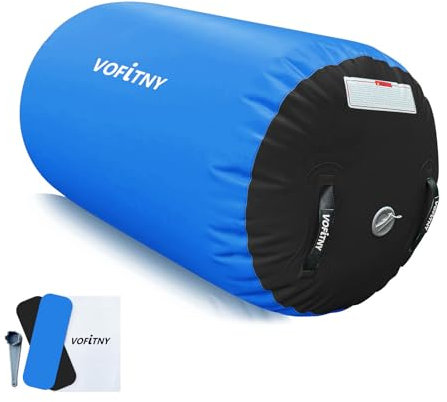 VOFiTNY Gymnastics Barrel Training Roller 2.6ft L x 1.55ft D Octagon Track Tumbler for Home/Gym Do Not Include Pump