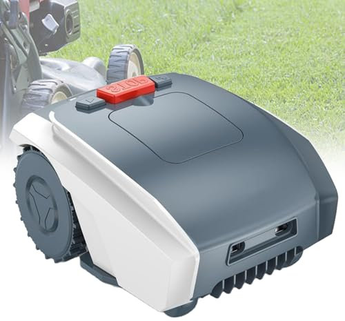 HSSMEUR Robot Tondeuse, Robot Tondeuse Automatique, Robot de Tonte connecté APP, Zone de pelouse de 1500m