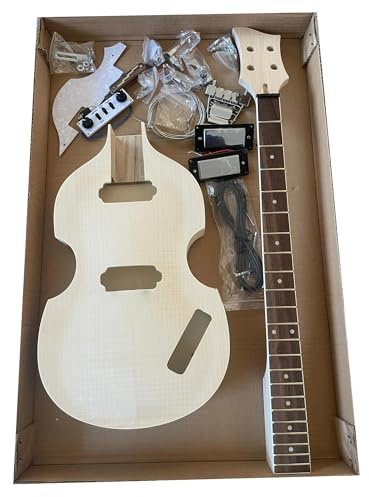 rsatzteile für Gitarrenkorpus 4-Saiter BB2 DIY E-Gitarre Bass Bausatz Ahorn Hals Mahagoni Korpus