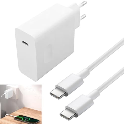 BOULESENM Chargeur 65W USB C avec Technologie PD3.0 et GaN II,Chargeur Rapide 65W avec Câble USB C 2M pour MacBook, M acBook Pro/Air, Samsung Galaxy, iPad P ro, i-Phone 16 Pro/Max et Plus Encore