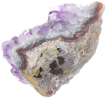 ZUNOXAZ Decora Mini Grandi Dimensioni Grezzi Pietra Rinfusa Gemme per L'artigianato Viola,Porpora