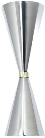 MotiveTech Double Spirits Jigger with Scale, Double Drink Jigger, Cocktail Jigger for Bartenders, Cafes, And, Gold