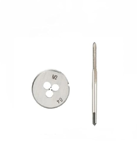 Grifo métrico de Juego de 2 machos y terrajas métricos for roscar a mano y a máquina, miniherramientas M1.1/M2/M2.2/M2.5/M3.5(2pcs-M3.5x0.6)