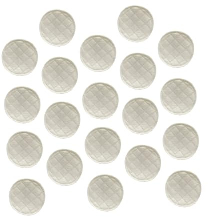 minkissy Coppette Assorbilatte Colore Bianco in Cotone Biologico Lavabili 20 Pezzi Triplo Strato ad Alta Assorbenza per Allattamento e Shower