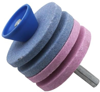 Luxuypon Aiguiseur de tondeuse à gazon à quatre couches compatible avec l'aiguiseur de lame de tondeuse à gazon, outil de meulage, outil de jardinage (type 4)