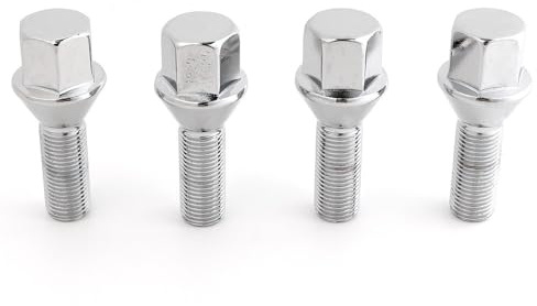 DCXXAN Bulloni per Ruote, per Jeep Cherokee 2014-2019 Bulloni per Ruote in Acciaio al Carbonio per Auto Accessori per Auto M12脳 1,25 28 mm