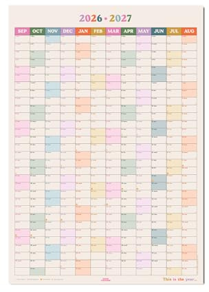 Good Tuesday 2026-2027 Academic Wall Planner | This is the Year Portrait