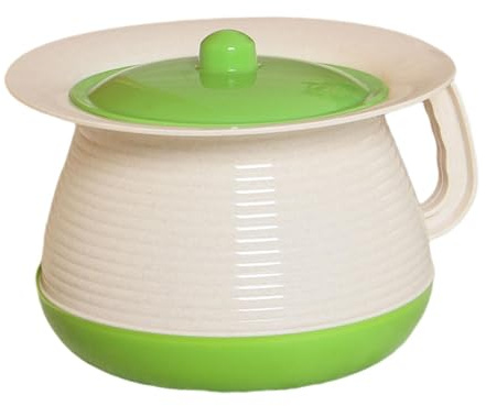 Qianly Urinale Portatile Potty Camera Coperchio Facilmente Lavabile Realizzato in Materiale PP Resistente Adatto a Bambini Uomini Donne Viaggi, Verde