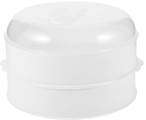 PartyKindom Vaporiera Facile da e Dissipazione del Calore in Plastica per Microonde Blu Coperchio per Domestico e Cucina di Riso e