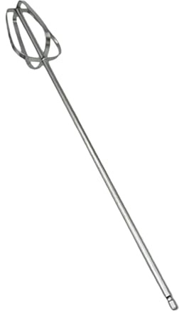Luwecf Varilla Mezcladora de Hormigón Herramienta de Acero Inoxidable para Taladro Eficiente en Mezcla de Pintura Cemento Y Arena Adecuada para Talleres Domé, 28cm