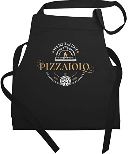 Shirtracer - Schürze Geschenk - Pizzaschürze - Herren - Pizzaiolo Pizzabäcker I King of Pizza I Kochschürze Pizzabäcker