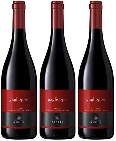 Statti Gaglioppo IGT Calabria Rotwein Wein Trocken Italien I Versanel Paket (3 x 0,75l)