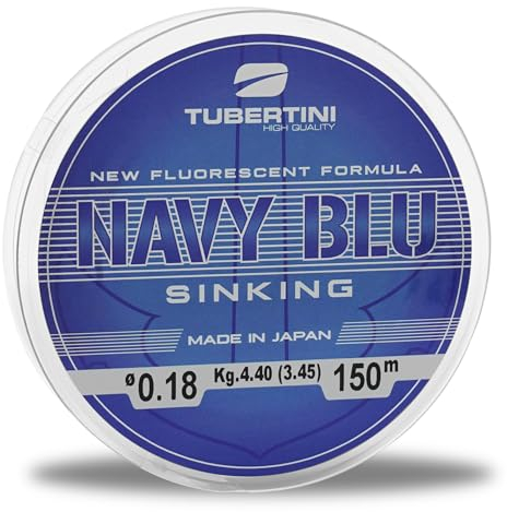 TUBERTINI - Monofilo NAVY BLU Sinking da 150 metri Ø diametri da 0,14 mm a 0,25 mm (Ø 0,200 mm - 5,30 kg)