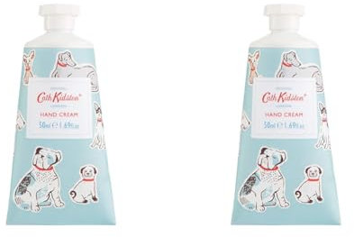 Cath Kidston Squiggle Dogs Everyday Hand Cream | Vegan Hand Cream| Travel Mini Hand Cream | Cruelty Free & Vegan Friendly Small Hand Cream| Hand Moisturiser| 50ml (Pack of 2)