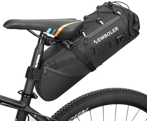 alouweekuky Borsa da Sella Bici Impermeabile, 10L Borsa Sottosella Bici Portatile, Borsa da Sella per Bicicletta Per Ciclismo Bici Corsa MTB Mountain Bike