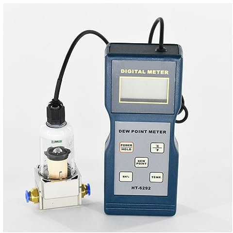 Misuratore di umidità, Misuratore Umidità Muri, Misuratore digitale del punto di rugiada HT-6292 Misuratore di umidità portatile con misurazione della temperatura -10-60 Punto di rugiada , per Parete,