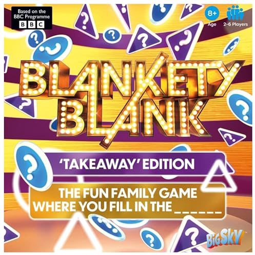 HMIR Fun Family TV Show Board Game – Interactive Quiz & Challenge Games with App Features – Game Show Board Games – Party Entertainment for Kids, Teens & Adults (Blankety Blank)